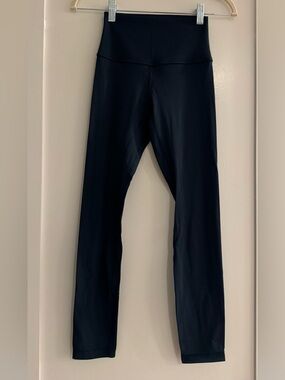 Lululemon Align HR Leggings 25” Inseam in Dark Teal Blue color-size 2